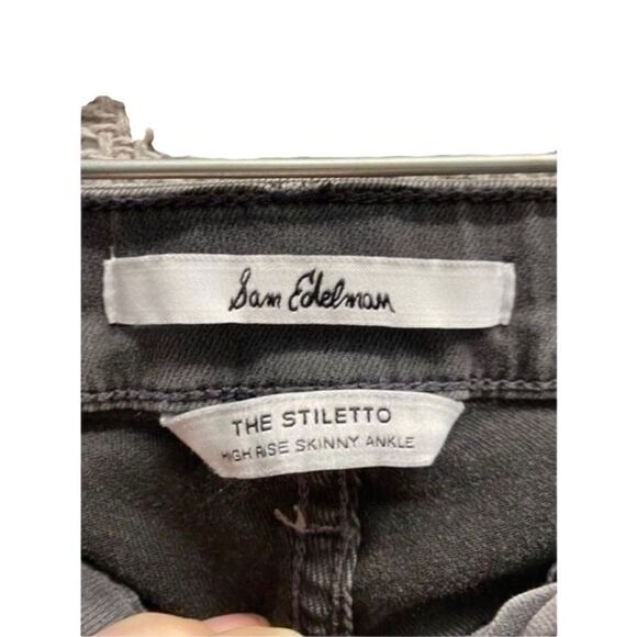 Sam Edelman black the stiletto high rise skinny ankle Jean/ size 27 waist - Picture 6 of 6